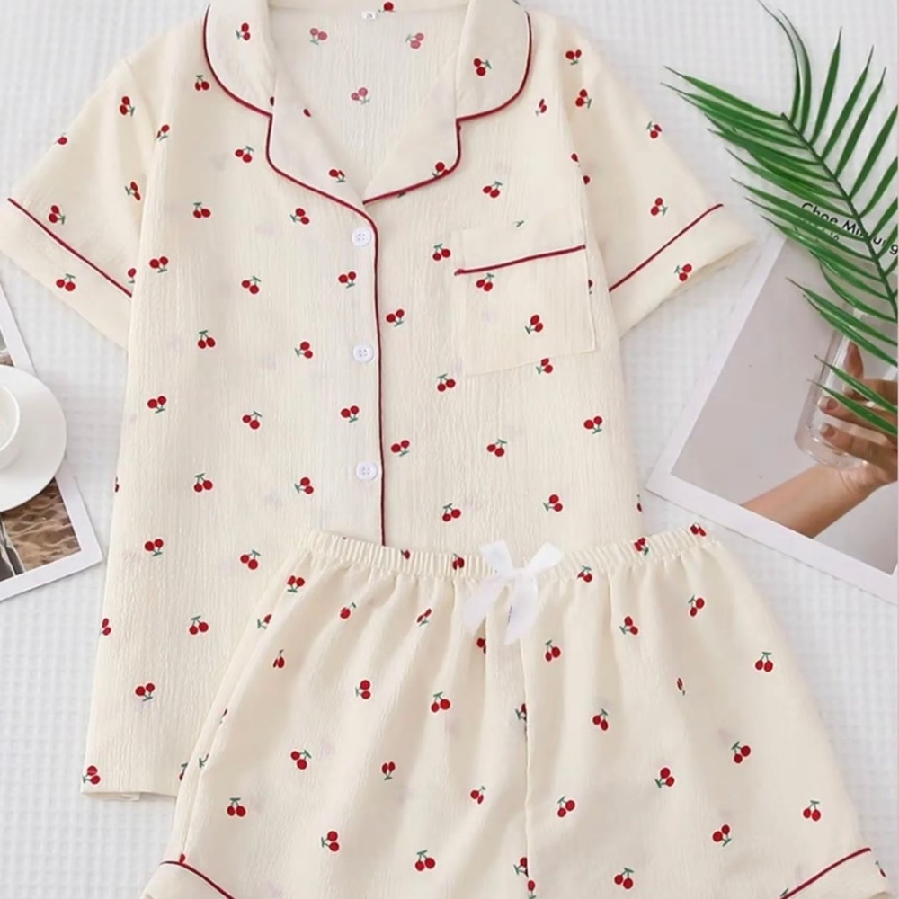Cherry Print PJ set